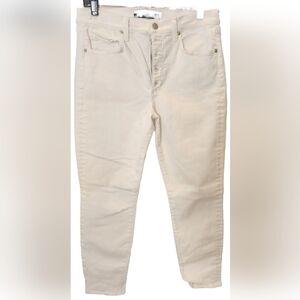 Veronica Beard white skinny jeans